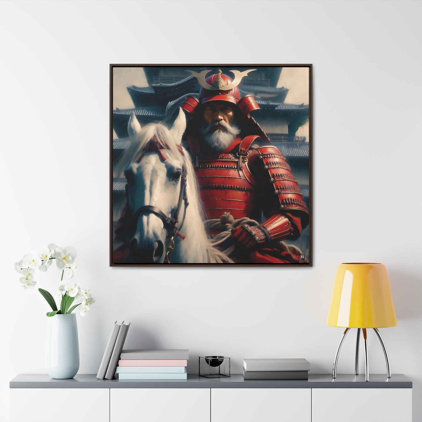 Shogun and Samurai Canvas Wraps, Square Frame 13