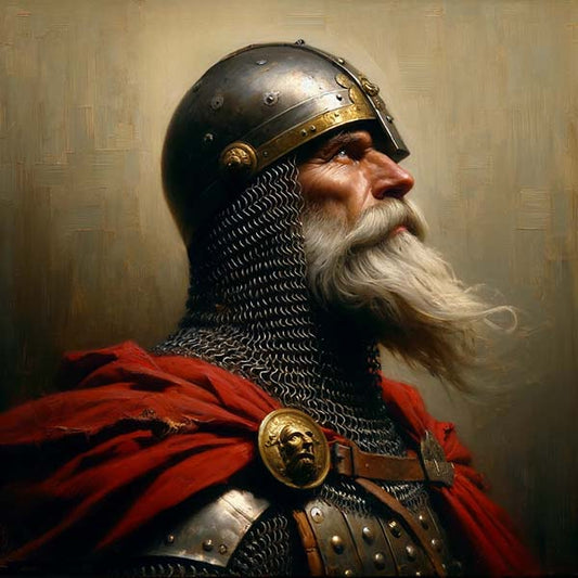 Albanian Hero Skanderbeg Digital Artwork