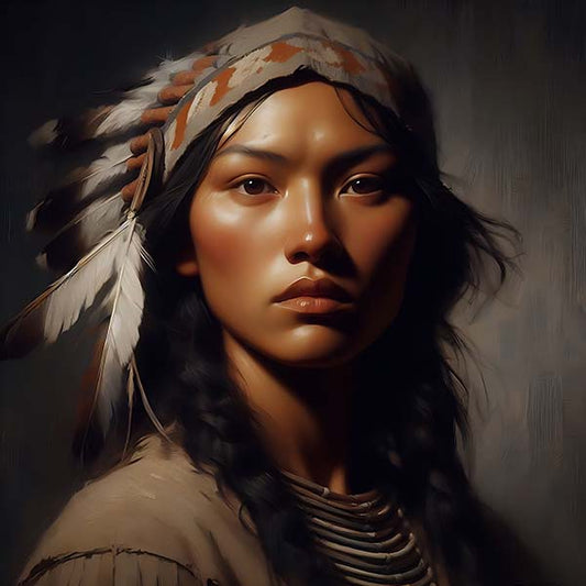 Native American Woman Pride Digital Artwork